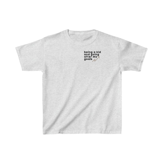Kids Going After Goals Tee with Affirmation Back